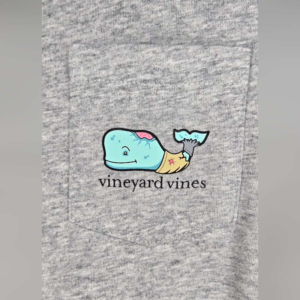 Kids Vineyard Vines Halloween Long Sleeve Tee – Gray, Size M (12–14), Like New - Picture 4 of 6